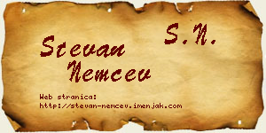 Stevan Nemčev vizit kartica